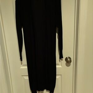 Joseph A Black Long Sleeve sweater coat